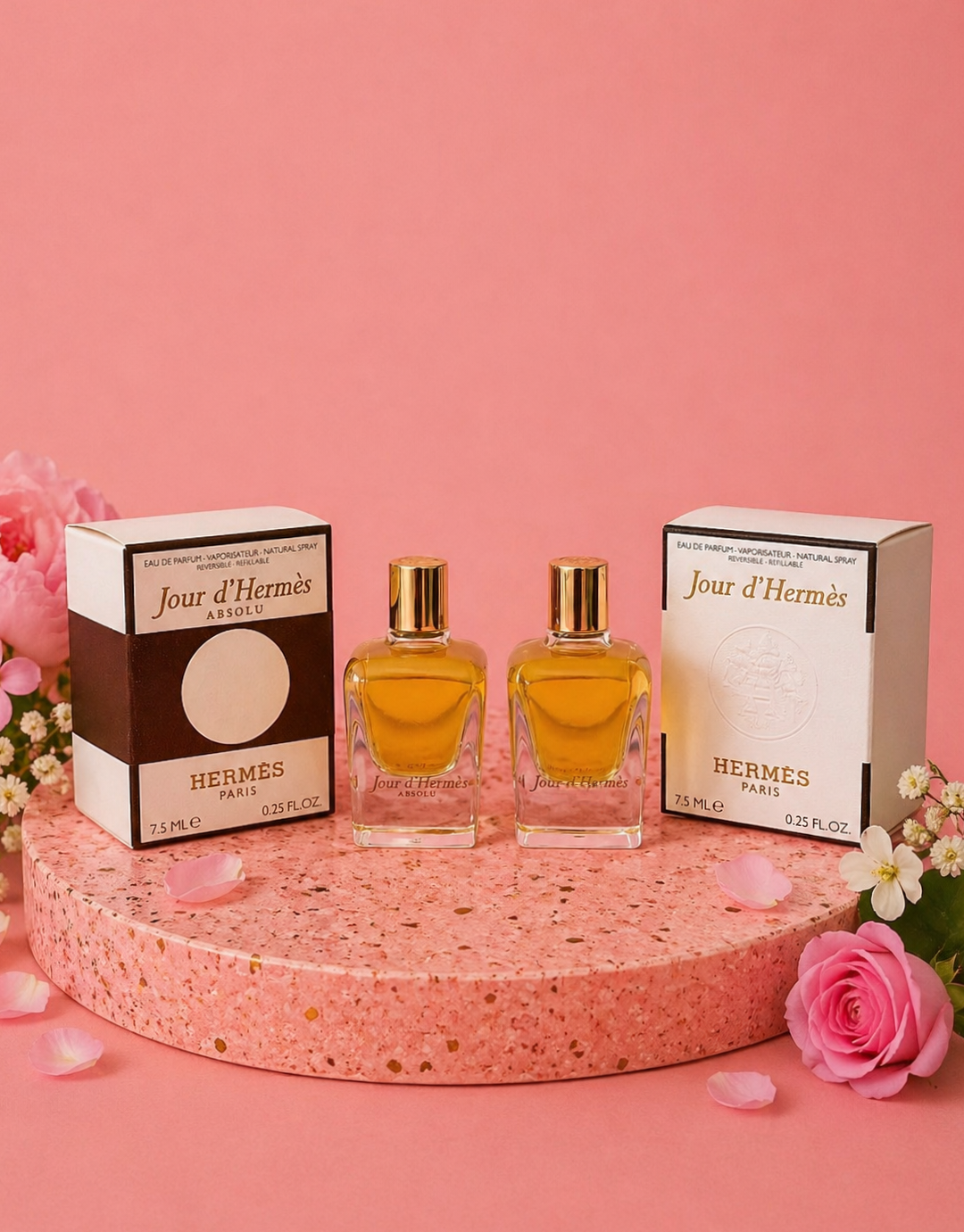 Hermes Jour d’Hermès Eau de Parfum (7,5 ml) & Jour d’Hermès Absolu Eau de Parfum (7,5 ml)
