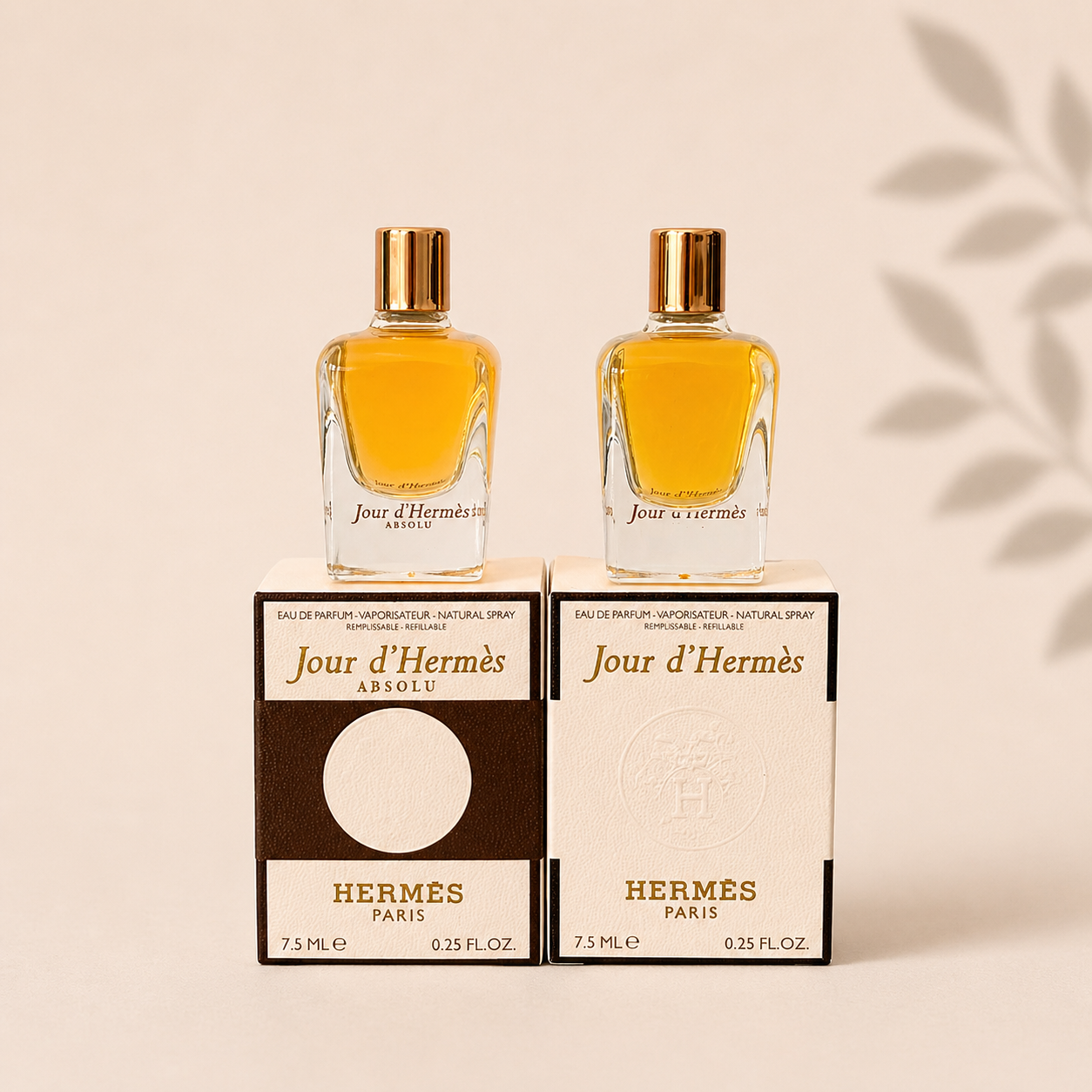Hermes Jour d’Hermès Eau de Parfum (7,5 ml) & Jour d’Hermès Absolu Eau de Parfum (7,5 ml)