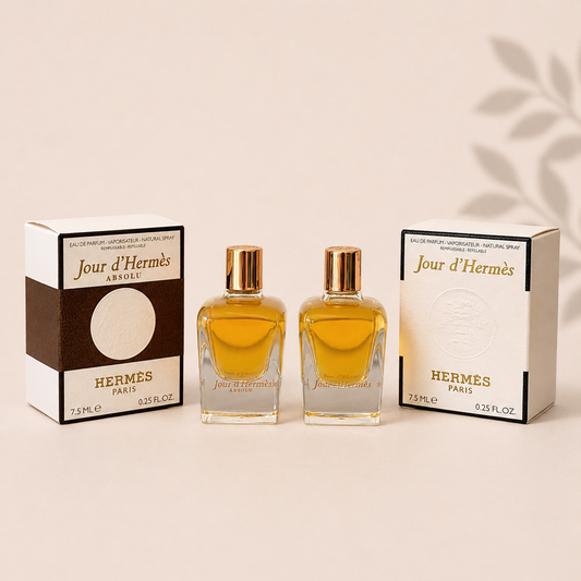 Hermes Jour d’Hermès Eau de Parfum (7,5 ml) & Jour d’Hermès Absolu Eau de Parfum (7,5 ml)
